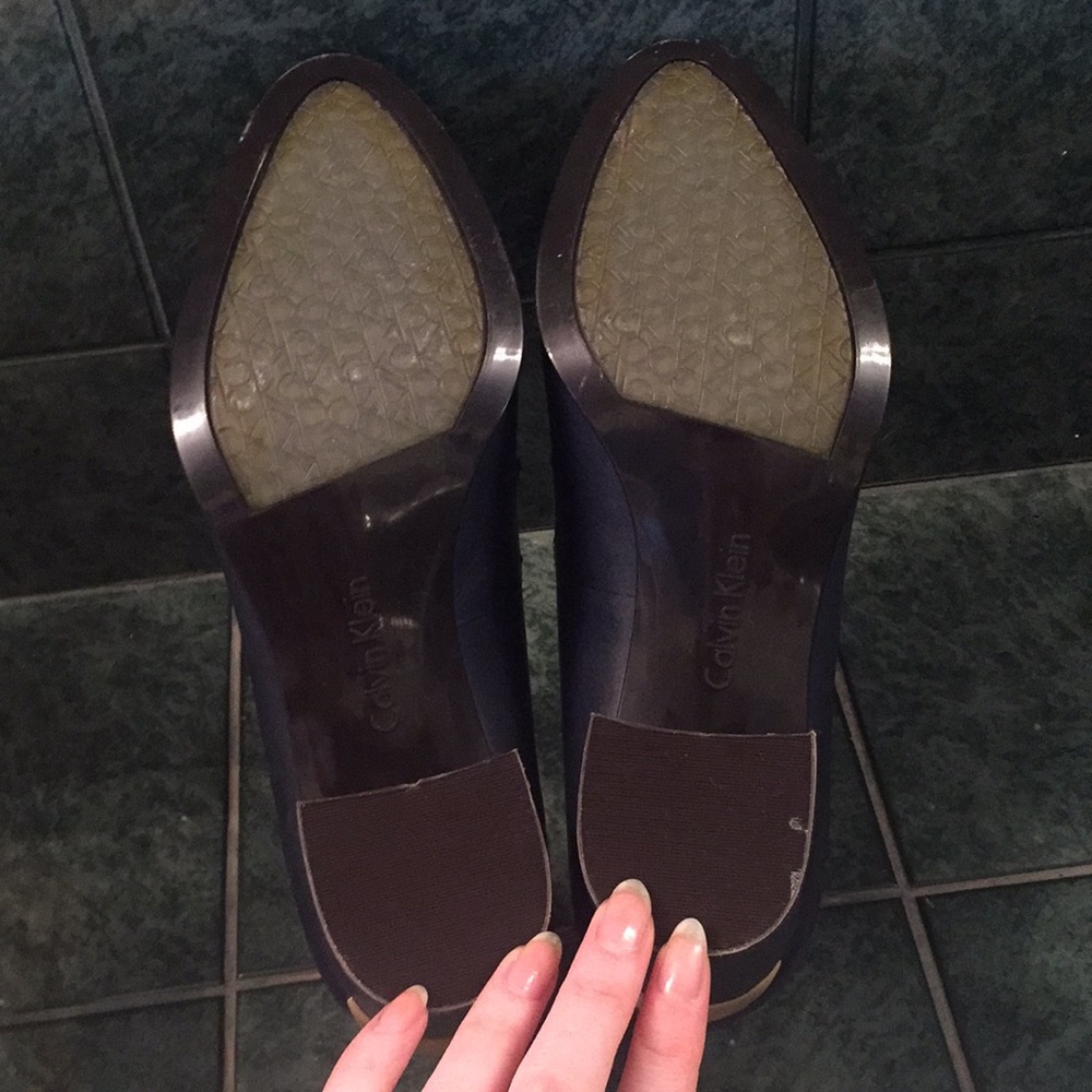 Calvin Klein Navy Blue healed loafers - Picture 8 of 8